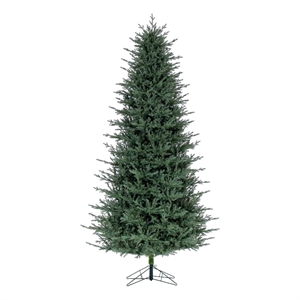 Vickerman Slim Itasca Fraser 9.5'x60&quot Fir Faux Christmas Tree in Green