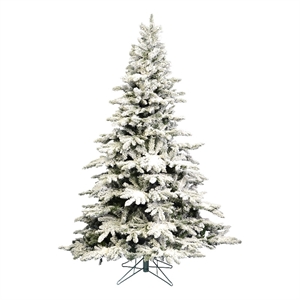 Vickerman 10' X 77&quot Flocked Utica Fir Slim Christmas Tree in Multi-Color