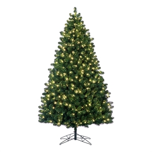 Vickerman 7.5' x 54&quot Faux Oregon Fir Christmas Tree in Green with LED 800WW
