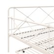 RealRooms Ally Metal Farmhouse Daybed with Trundle Full in White