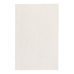 homeroots 12' x 15' standard pvc polyester fabric non slip rug pad in beige