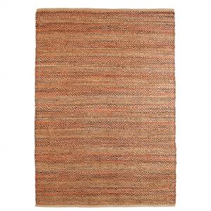 8' x 10' burgundy and tan ombre area rug