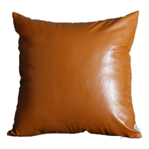 homeroots 'decorative vegan faux leather throw pillow