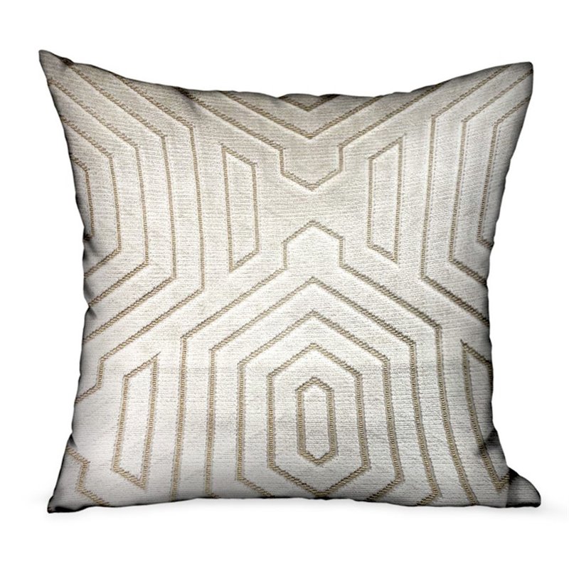 gold geometric pillow
