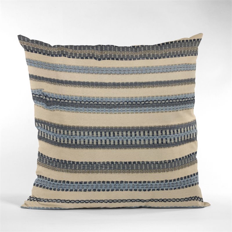 Plutus Brands Blue Plutus Lights Diamond Luxury Throw Pillow 22 in x 22in Double Sided 22 x 22 