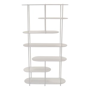 plutus 7 tier modern metal plant stand in white