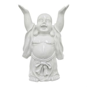 Plutus Modern Buddha Figurine in White