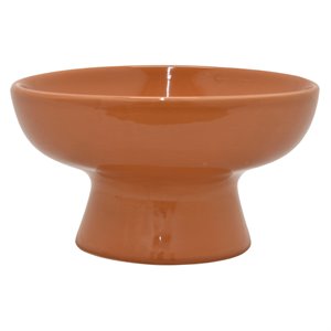 plutus modern decorative ceramic bowl in orange