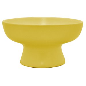 plutus modern decorative porcelain bowl in yellow