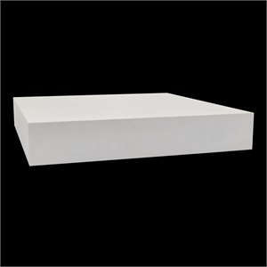 Plutus Modern Wood Platform in White