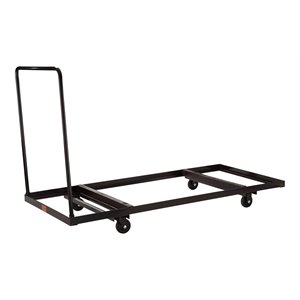 nps metal folding table dolly for horizontal storage up to 72