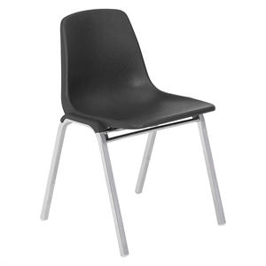 NPS 8100 Series 31&quot Modern Metal Poly Shell Stacking Chair in Blue