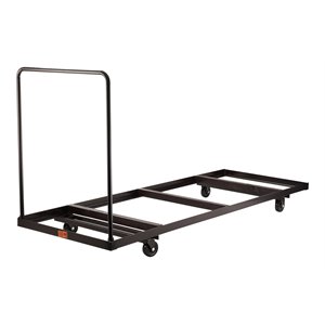 nps modern metal folding table dolly for horizontal storage up to 96