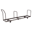 NPS Modern Powder-Coated Metal Steel Dolly for AirFlex Series Chairs in Brown
