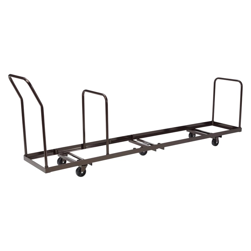 NPS Modern Powder-Coated Metal Steel Dolly for AirFlex Series Chairs in Brown