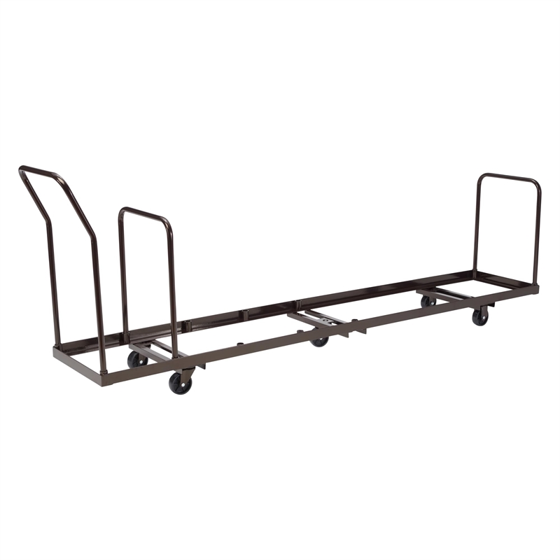NPS Modern Powder-Coated Metal Steel Dolly for AirFlex Series Chairs in Brown