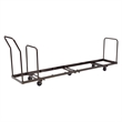 NPS Modern Powder-Coated Metal Steel Dolly for AirFlex Series Chairs in Brown
