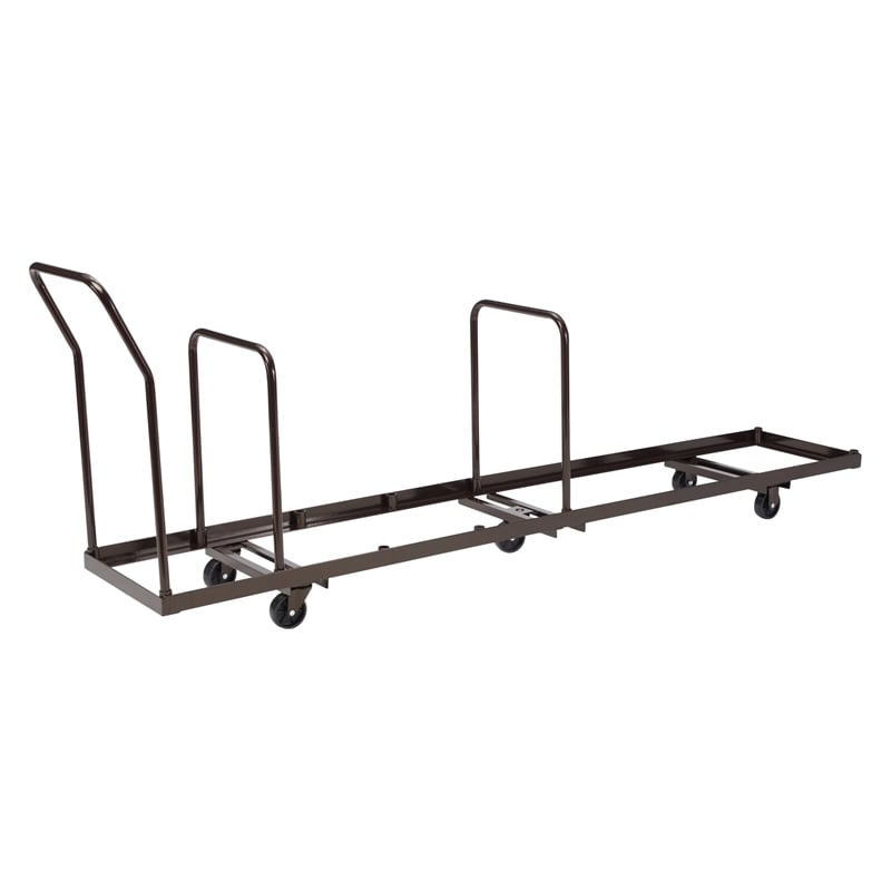NPS Modern Powder-Coated Metal Steel Dolly for AirFlex Series Chairs in Brown