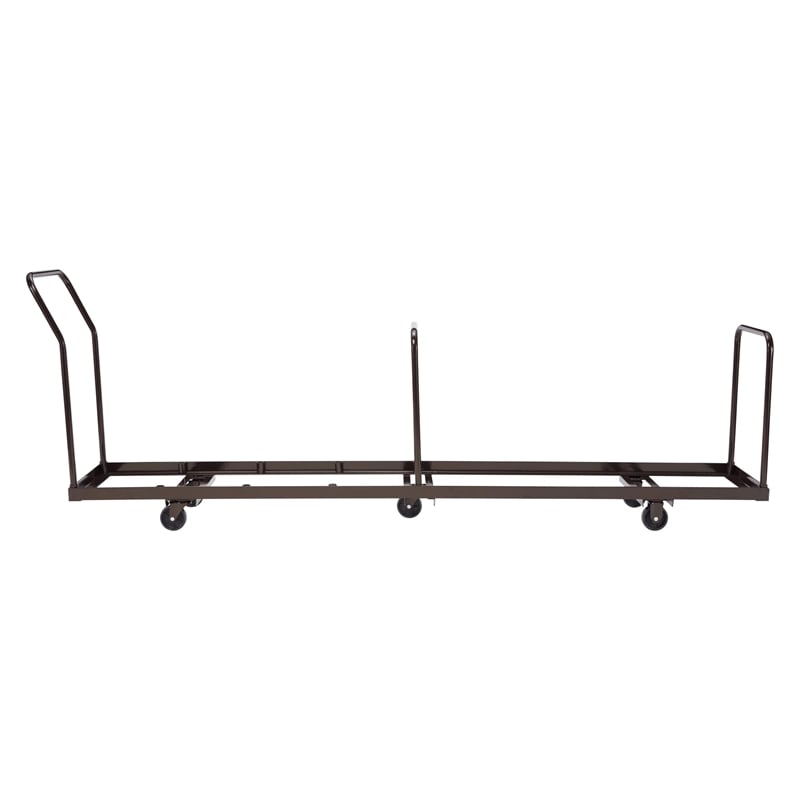 NPS Modern Powder-Coated Metal Steel Dolly for AirFlex Series Chairs in Brown