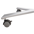 NPS Cafe Time Series Adjustable-Height Metal Table in Charcoal Slate/Silver