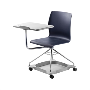 NPS Go Series 34&quot Ergonomically Designed Modern Plastic Chair in Blue