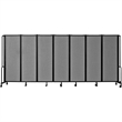 NPS ROBO Series 6ft Modern Metal Room Divider with 7 Sections in Gray