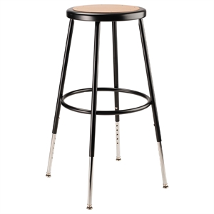 NPS 6200 Series 25-33&quot Height Adjustable Modern Metal Heavy Duty Stool in Black