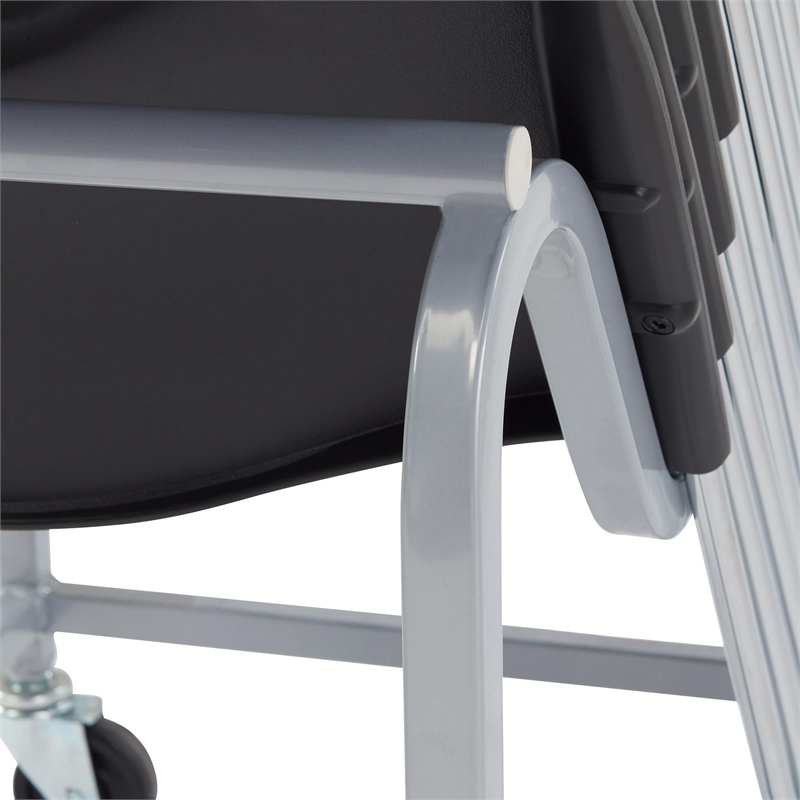 NPS Modern Steel Metal Dolly for Series 8700 Chairs in Gray Powder-Coated