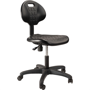 NPS 6700 Series 16-21&quot Height Modern Polyurethane Task Chair in Black
