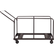 NPS Modern Metal Folding Table Dolly For Round and Rectangular Tables in Brown
