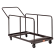NPS Modern Metal Folding Table Dolly For Round and Rectangular Tables in Brown