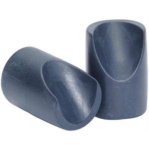 nps modern plastic folding chair v-tip caps in blue (set of 100)
