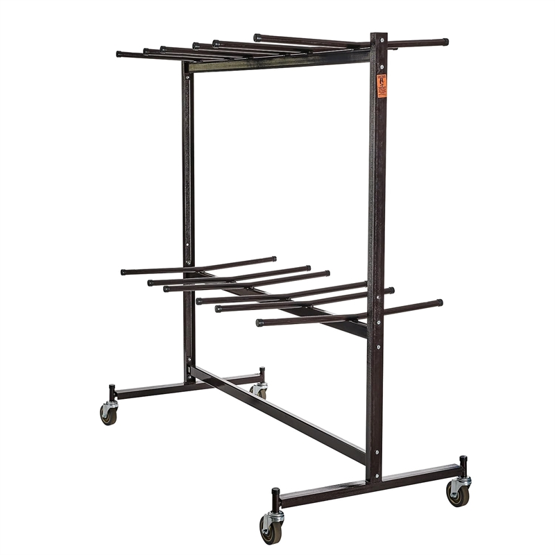 NPS Modern Steel Metal Steel Double Tiers Hanging Chair Truck in Brown