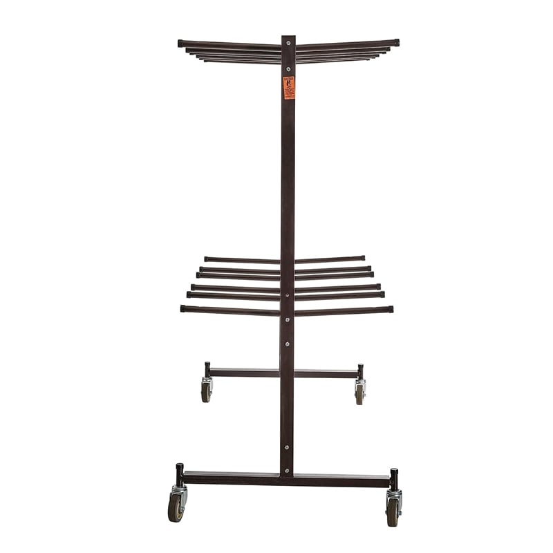 NPS Modern Steel Metal Steel Double Tiers Hanging Chair Truck in Brown