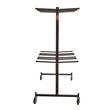 NPS Modern Steel Metal Steel Double Tiers Hanging Chair Truck in Brown