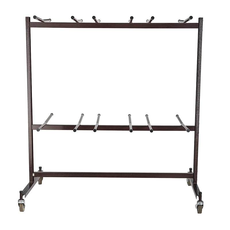 NPS Modern Steel Metal Steel Double Tiers Hanging Chair Truck in Brown