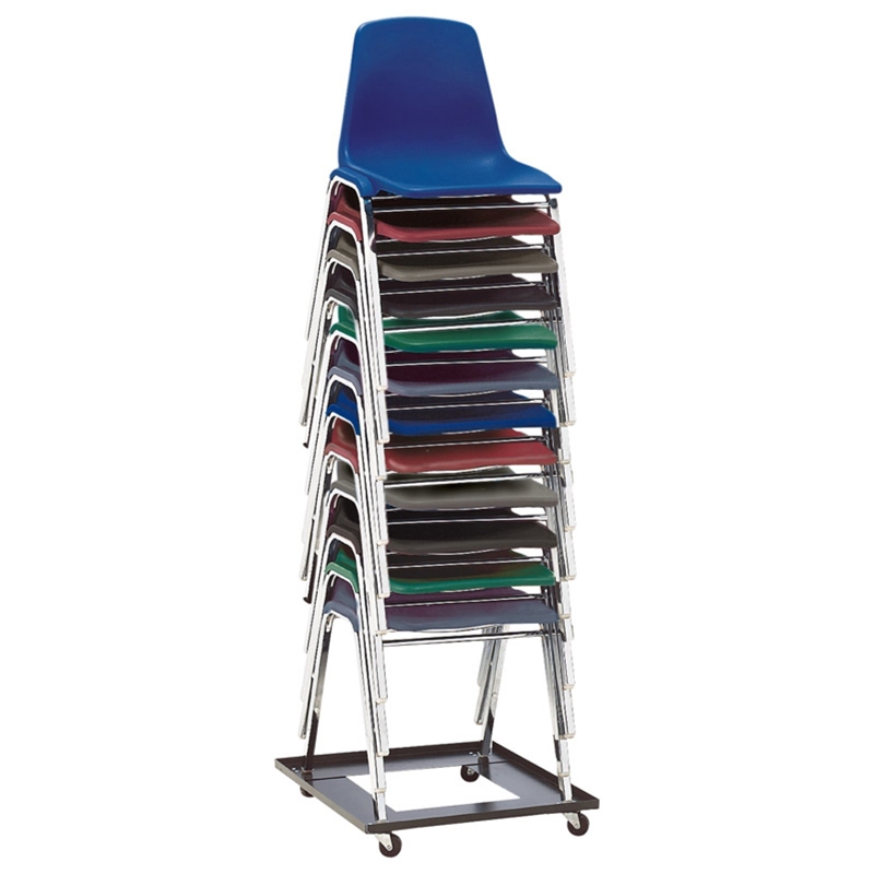 NPS Modern Metal Dolly for Series 8100 Chairs in Black Powder-Coated