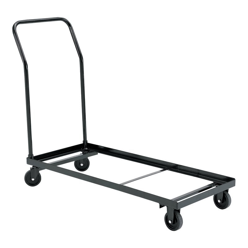 NPS 4-caster Modern Metal Steel Dolly for Series 1100 Chairs in Brown