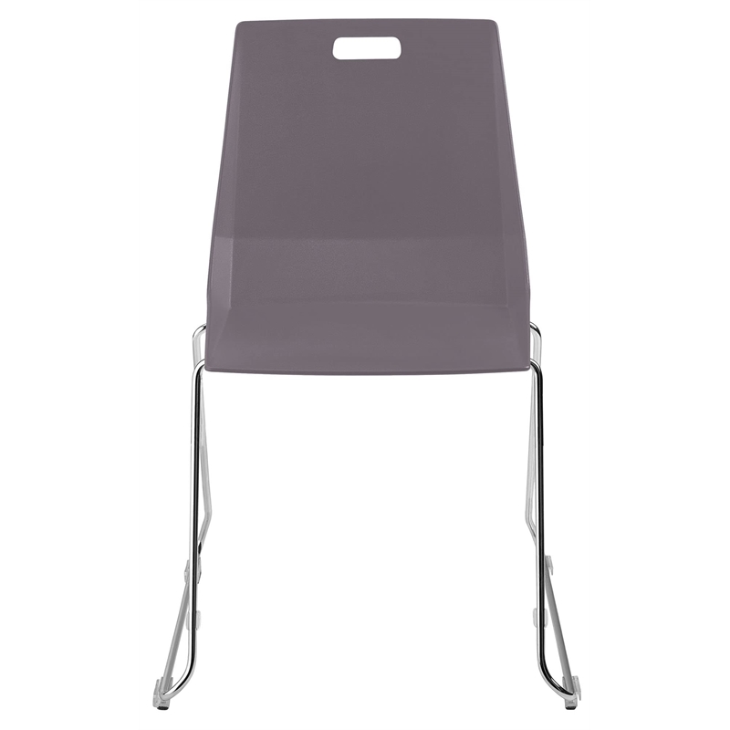 NPS Luvraflex Chair Charcoal Poly Back and Seat Chrome Frame