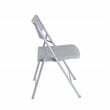 NPS Airflex Series premium Polypropylene Folding Chair Platinum 4PK