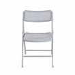 NPS Airflex Series premium Polypropylene Folding Chair Platinum 4PK