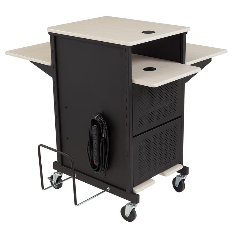 Oklahoma Sound PRC Series Metal Jumbo Plus Presentation Cart in Black