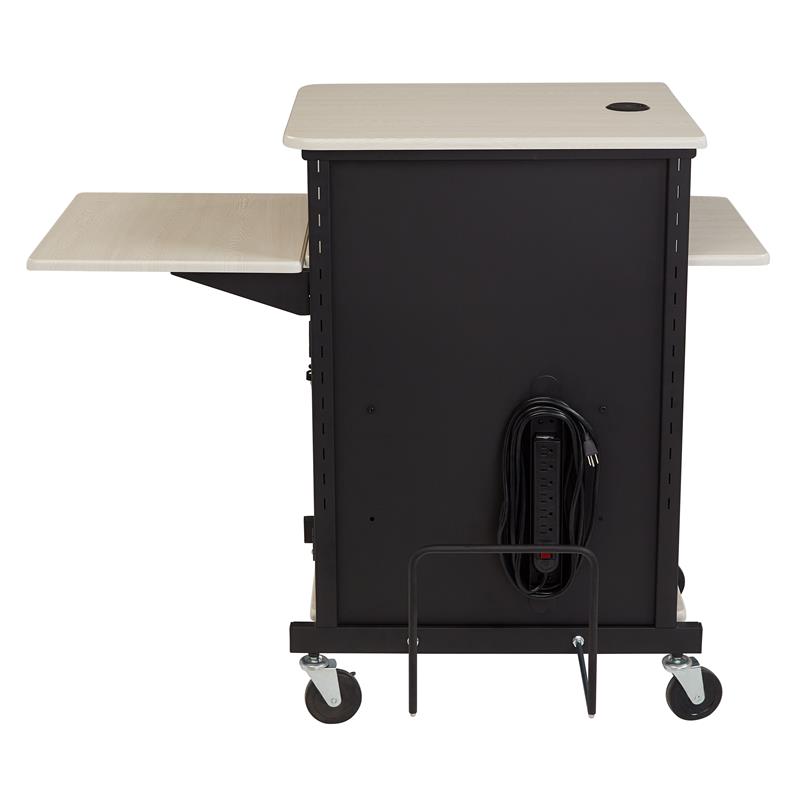 Oklahoma Sound PRC Series Metal Jumbo Plus Presentation Cart in Black