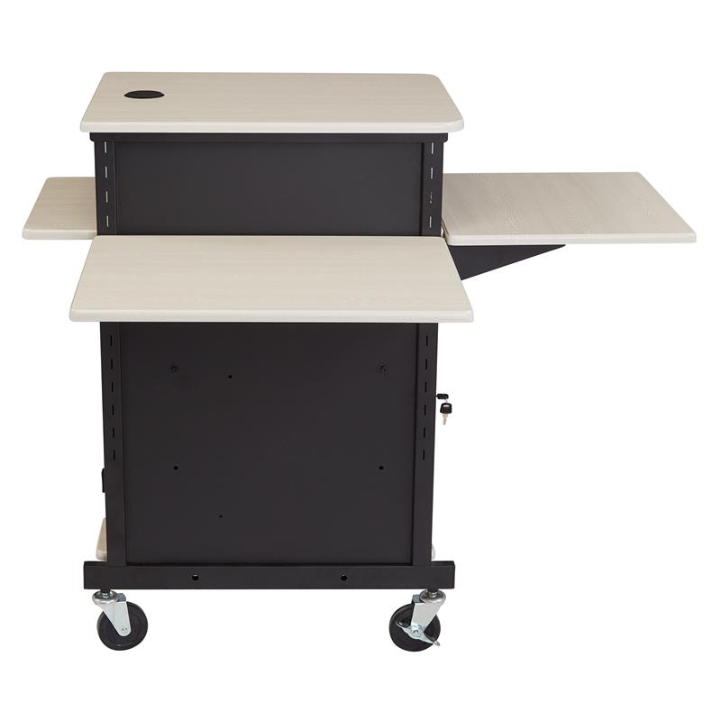 Oklahoma Sound PRC Series Metal Jumbo Plus Presentation Cart in Black