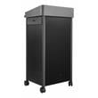 Oklahoma Sound GSL Series Modern Metal Lectern with Shelves in Charcoal