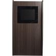 Oklahoma Sound Vision Wood Lectern with Wireless Handheld Mic in Brown