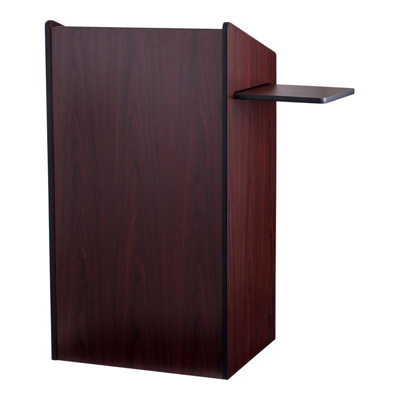 Oklahoma Sound Modern Wood Aristocrat Non-Sound Lectern in Mahogany