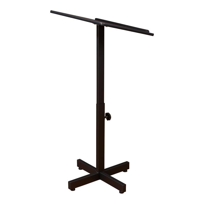 Oklahoma Sound Portable Presentation Series Metal Lectern Stand in Cherry