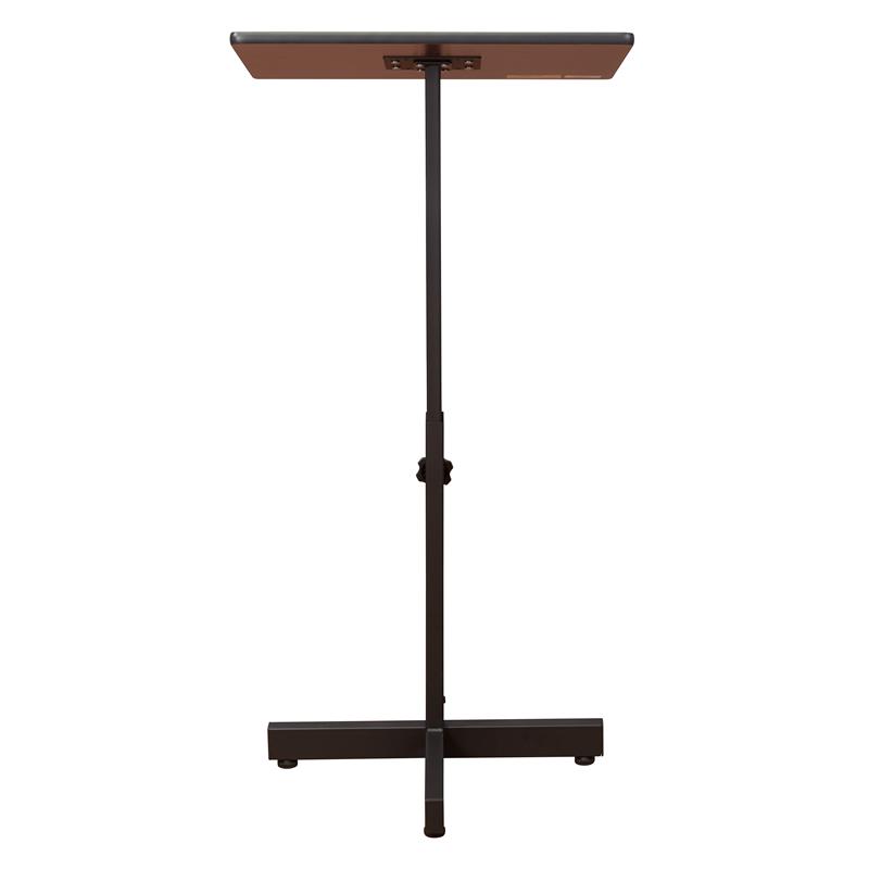 Oklahoma Sound Portable Presentation Series Metal Lectern Stand in Medium Oak