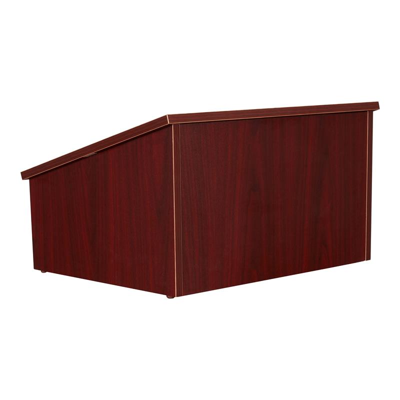 Oklahoma Sound 20 Series Modern Wood Tabletop Lectern in Mahogany